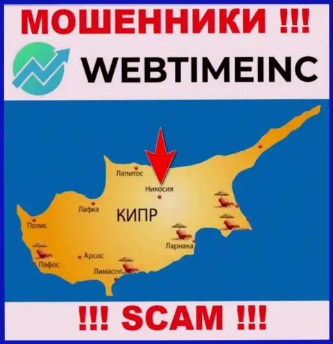 Компания WebTime Inc - это аферисты, находятся на территории Nicosia, Cyprus, а это офшорная зона