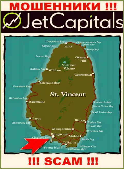 Кингстаун, Сент-Винсент и Гренадины - именно здесь, в оффшоре, пустили корни internet мошенники Jet Capitals