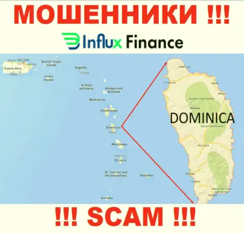 Компания InFluxFinance Pro это internet обманщики, отсиживаются на территории Содружество Доминики, а это оффшор