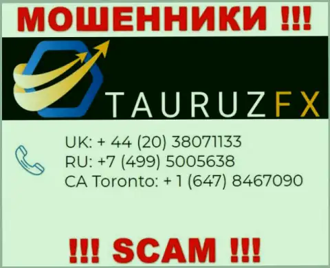 Не поднимайте телефон, когда названивают незнакомые, это могут оказаться интернет-кидалы из компании TauruzFX Com