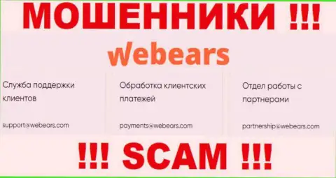 Не нужно связываться через e-mail с организацией Webears - это МОШЕННИКИ !!!