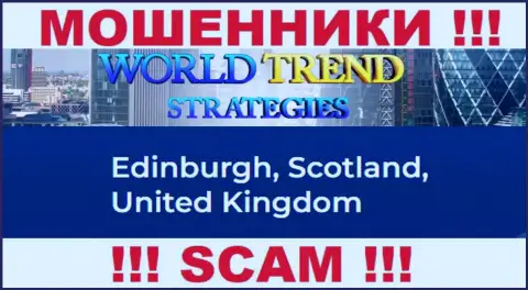 С компанией WorldTrendStrategies не рекомендуем сотрудничать, т.к. их юридический адрес в оффшорной зоне - Edinburgh, Scotland, United Kingdom