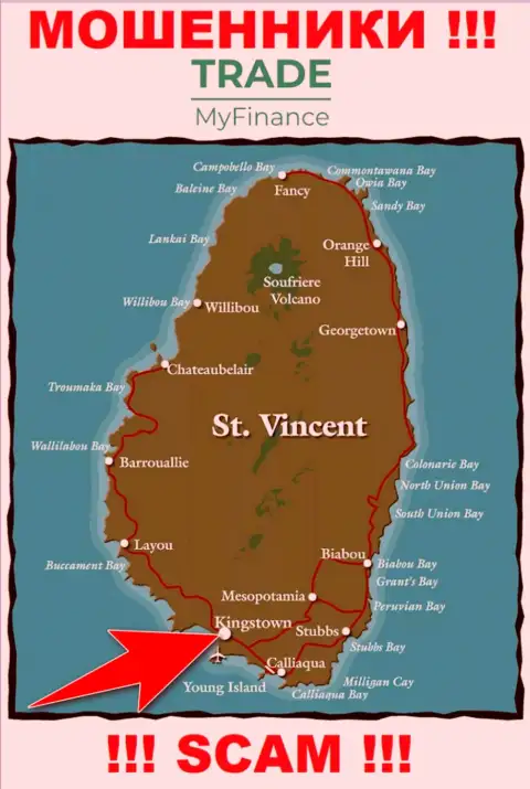 Юридическое место регистрации интернет жуликов ТрейдМайФинанс Ком - Kingstown, St. Vincent and the Grenadines