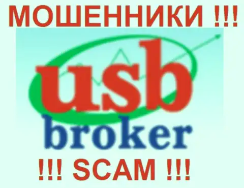 Лого мошеннической Форекс брокерской конторы USBBroker