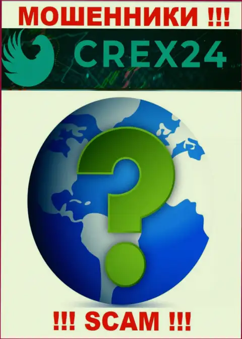 Crex24 Com на своем сайте не показали данные об юридическом адресе регистрации - дурачат