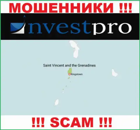 Мошенники NvestPro World базируются на офшорной территории - St. Vincent & the Grenadines