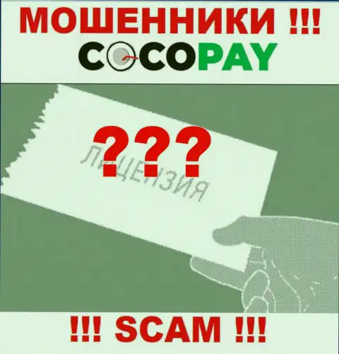 Осторожно, организация Coco Pay не получила лицензию на осуществление деятельности - это internet-махинаторы
