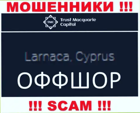 Trust M Capital зарегистрированы в оффшорной зоне, на территории - Кипр