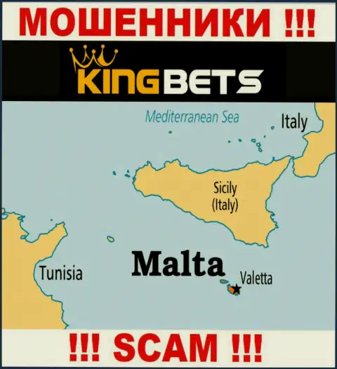 King Bets это internet мошенники, имеют оффшорную регистрацию на территории Malta