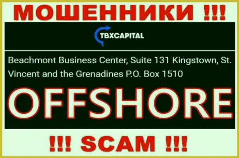 ТБИкс Капитал - это МОШЕННИКИ !!! Зарегистрированы в оффшоре по адресу Beachmont Business Center, Suite 131 Kingstown, Saint Vincent and the Grenadines