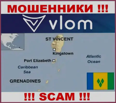 Vlom Ltd расположились на территории - Сент-Винсент и Гренадины, избегайте сотрудничества с ними