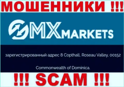 GMX Markets - МОШЕННИКИGMXMarkets ComСпрятались в офшорной зоне по адресу 8 Copthall, Roseau Valley, 00152 Commonwealth of Dominica