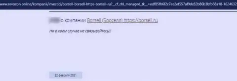 Borsell Ru - это МОШЕННИК !!! Орудующий в internet сети (честный отзыв)