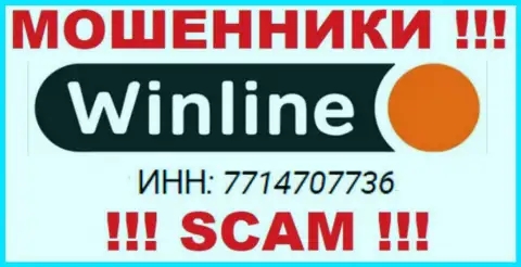 Контора WinLine зарегистрирована под этим номером - 7714707736