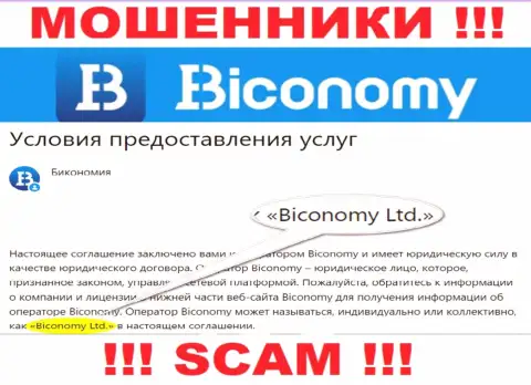 Юридическое лицо, управляющее мошенниками Biconomy - это Biconomy Ltd
