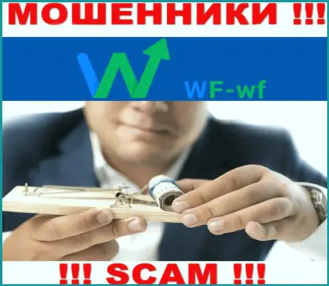 Не доверяйте аферистам WF WF, т.к. никакие комиссии забрать финансовые активы не помогут