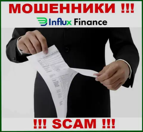 InFluxFinance Pro не получили разрешения на ведение деятельности - это АФЕРИСТЫ