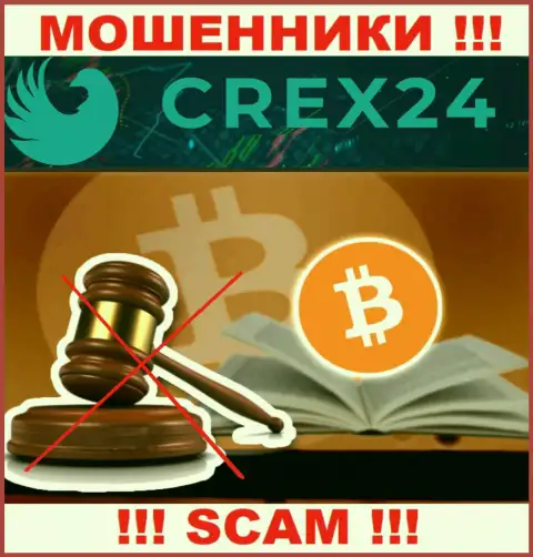 Никто не контролирует деятельность Crex 24, следовательно работают нелегально, не связывайтесь с ними